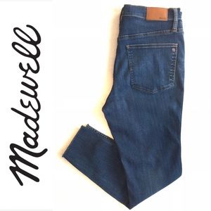 Madewell 10” High Rise Skinny Crop Button Fly EUC